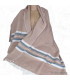 Châle laine de yack rose taupe Tous les pashminas CPLY233B