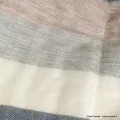 Châle nepalais rayures bleu gris - Châles laine de yak