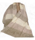 Châle nepalais rayures beige jaune Tous les pashminas CPLY236