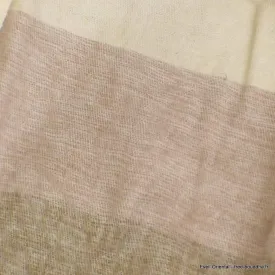 Châle nepalais rayures beige jaune - Châles laine de yak