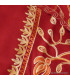 Etole femme bordeau en laine brodée Pashminas laine et broderies NCT25