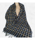 Châle écharpe Homme noir carreaux Echarpe pour Homme hom12