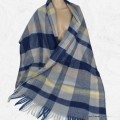 Châle écharpe Homme bleu à carreaux Echarpe pour Homme HOM13