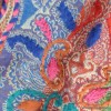 Châle laine brodée rayures multicolores Tous les pashminas HB37
