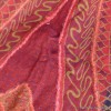 Châle pourpre rouge laine brodée Tous les pashminas HB43