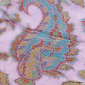 Châle violet parme en laine duvet - Châles en laine faits main