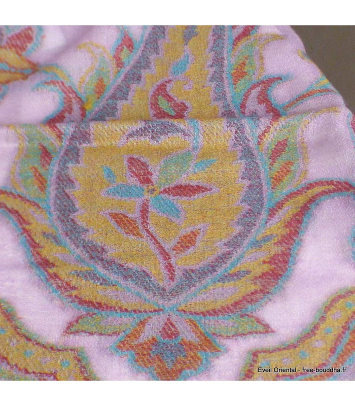 Châle violet parme en laine duvet Nos Châles CHALF33