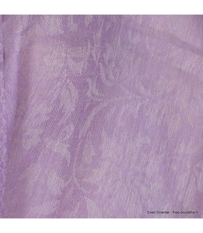 Châle violet parme en laine duvet Nos Châles CHALF33