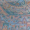 Châle turquoise or rose soie naturelle Tous les pashminas CSS95