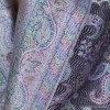 Châle soie noir mauve Tous les pashminas CSS96