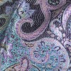 Châle soie noir mauve Tous les pashminas CSS96
