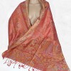Châle rouge or soie naturelle Tous les pashminas CSS97