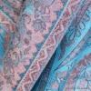 Châle en soie turquoise rose Tous les pashminas CSS100