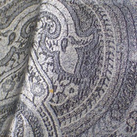 Châle gris métallique en soie naturelle Tous les pashminas CSS104