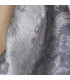 Châle gris métallique en soie naturelle Tous les pashminas CSS104