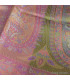 Châle mauve multicolore authentique soie Tous les pashminas CSS105