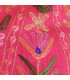 Grand châle en laine fuschia brodé perles Pashminas laine et broderies NCT19
