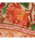 Châle laine beige rosé brodé perles Pashminas laine et broderies LJ30