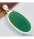 Pendentif oval Onyx vert Pendentifs pierres naturelles SK1