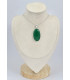 Pendentif oval Onyx vert Pendentifs pierres naturelles SK1
