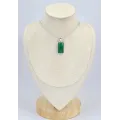 Pendentif Onyx vert cabochon - Pendentifs pierres naturelles