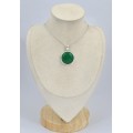 Pendentif rond en Onyx vert Pendentifs pierres naturelles SK1.3