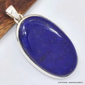 Pendentif Lapis lazuli brut oval grade AAA - Pendentifs pierres naturelles