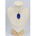 Pendentif Lapis lazuli brut oval grade AAA Pendentifs pierres naturelles SK2