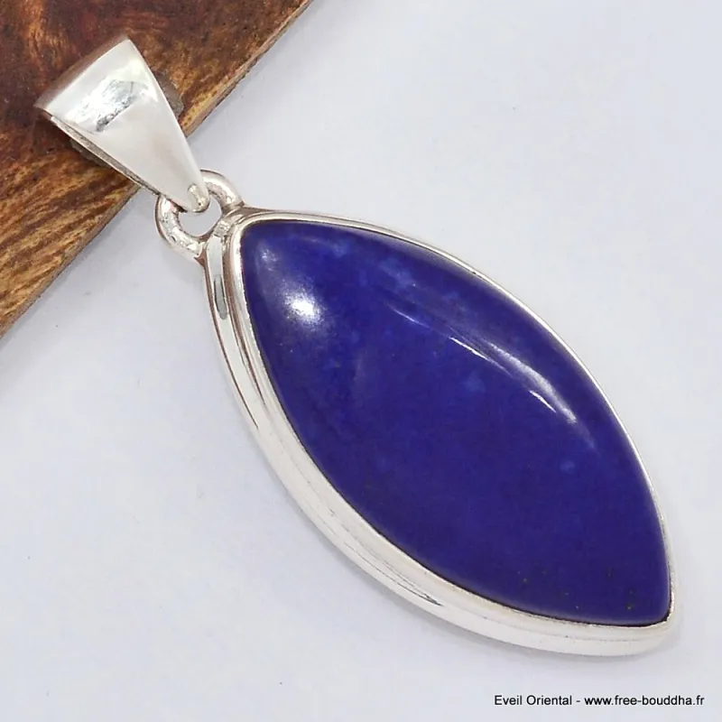 Pendentif Lapis lazuli marquise grade AAA - Pendentifs pierres naturelles