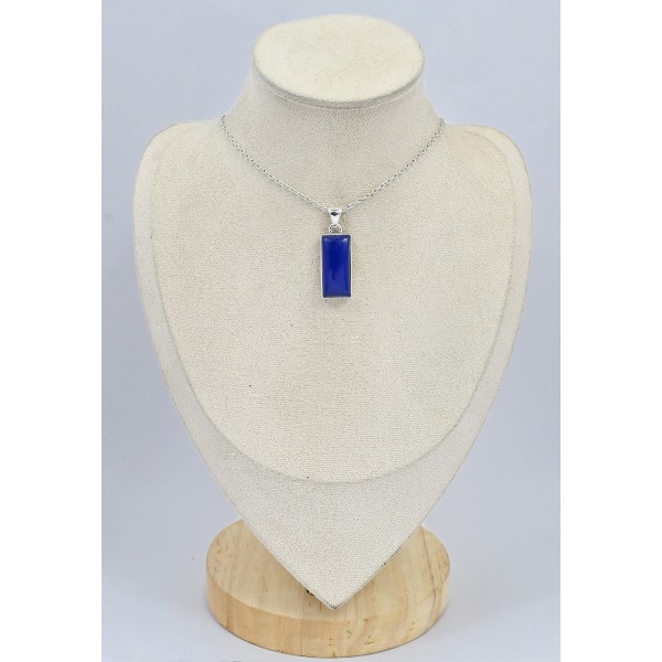 Pendentif Lapis lazuli rectangulaire Pendentifs pierres naturelles SK2.2