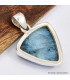 Pendentif Glaciérite blue ice triangulaire Pendentifs pierres naturelles SK3.1