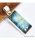 Pendentif Nakaurite Glaciérite blue ice rectangulaire Pendentifs pierres naturelles SK3.2