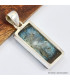 Pendentif Nakaurite Glaciérite blue ice rectangulaire Pendentifs pierres naturelles SK3.2