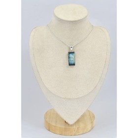 Pendentif Nakaurite Glaciérite blue ice rectangulaire Pendentifs pierres naturelles SK3.2