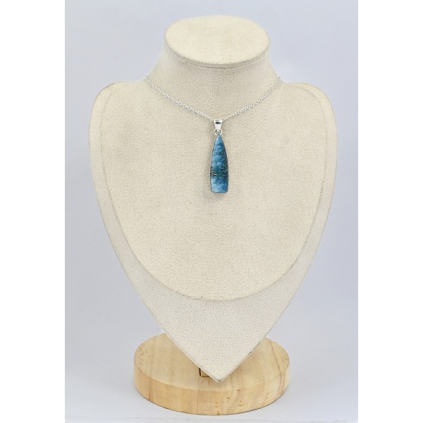 Pendentif Glaciérite blue ice forme libre Pendentifs pierres naturelles SK3.3