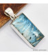 Pendentif rectangulaire en Glaciérite Pendentifs pierres naturelles SK3.4