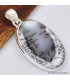 Pendentif Merlinite Opale dendritique ovale - 2 Bijoux en Opale Dendritique (Merlinite) SK5
