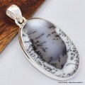 Pendentif Merlinite Opale dendritique ovale - 2 Bijoux en Opale Dendritique (Merlinite) SK5
