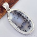 Pendentif Merlinite Opale dendritique ovale - 2 Bijoux en Opale Dendritique (Merlinite) SK5