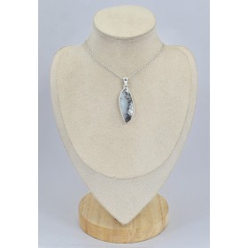 Pendentif Merlinite forme larme Bijoux en Opale Dendritique (Merlinite) SK5.1