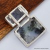 Pendentif Merlinite 2 pierres Bijoux en Opale Dendritique (Merlinite) SK5.3