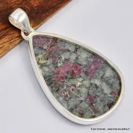 Gros pendentif goutte en Eudialyte - Pendentifs pierres naturelles
