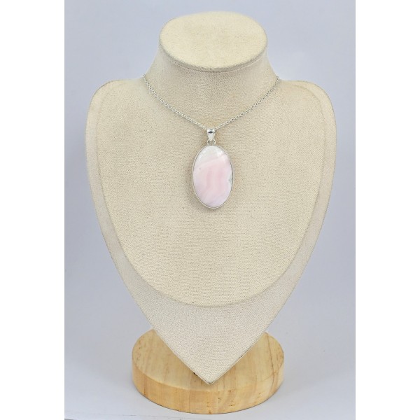 Pendentif argent Calcite Mangano Bijoux en Calcite SK9.1