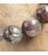 Bracelet en pierres Lodolite naturelles Bracelet Mala tibétain AGA11