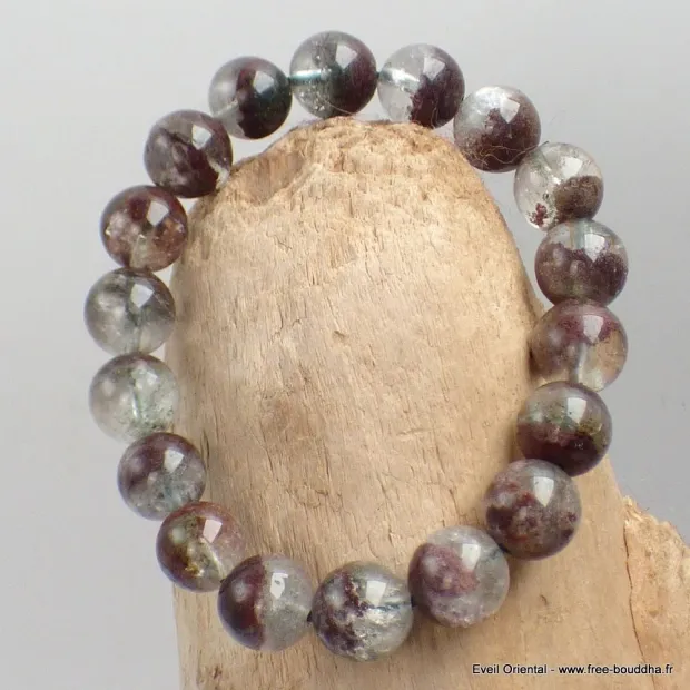 Bracelet en pierres Lodolite naturelles - Bracelet en perles et Pierres naturelles