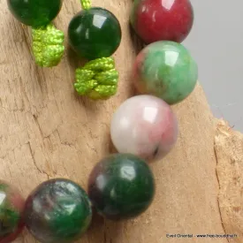 Bracelet tibétain mala multi-jade - Bracelet en perles et Pierres naturelles