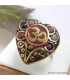 Bague Coeur Om tibétain taille ajustable Bagues tibétaines bouddhistes ref 106D.7