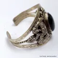 Gros Bracelet Dragon Onyx noir - Bracelets tibétains bouddhistes