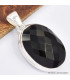 Pendentif oval en Onyx noir facetté Bijoux en Onyx noir SK10