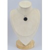 Pendentif rond en Onyx noir facetté Bijoux en Onyx noir SK10.1